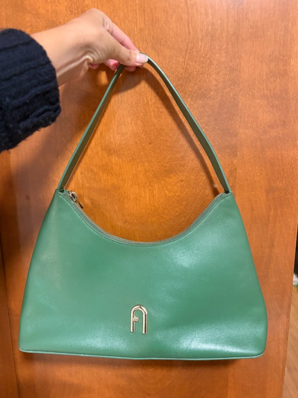 Furla - Classic A Line - Green Bag